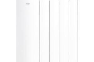 LOTADILO 5 Pack 82.5" Vertical Replacement Blinds PVC Vertical Window Blinds Replacement Slats Parts for Sliding Glass Door Patio Door Window, White