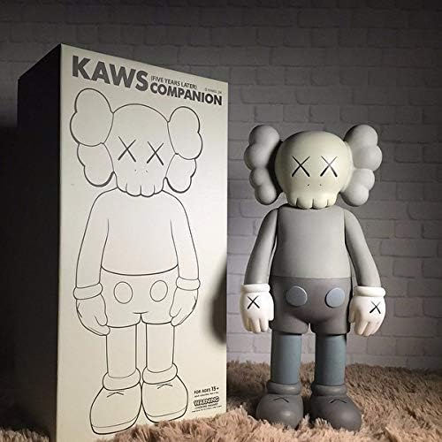 LFTN 8" 20cm Prototype KAWS Original Dissected Companion Model Art Toys Action Figure Collectible Model Toy (Gray)