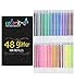 ColorIt 48 Gel Pen Ink Refills for Glitter, Metallic, and Neon - Color Coded for Easy Replacement (Glitter) - Pen Refills