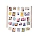 Umbra Hangit Photo Display - DIY Picture Frames Collage Set Includes Picture Hanging Wire Twine Cords, Natural Wood Wall Mounts and Clothespin Clips for Hanging Photos, Prints and Artwork (Natural)
