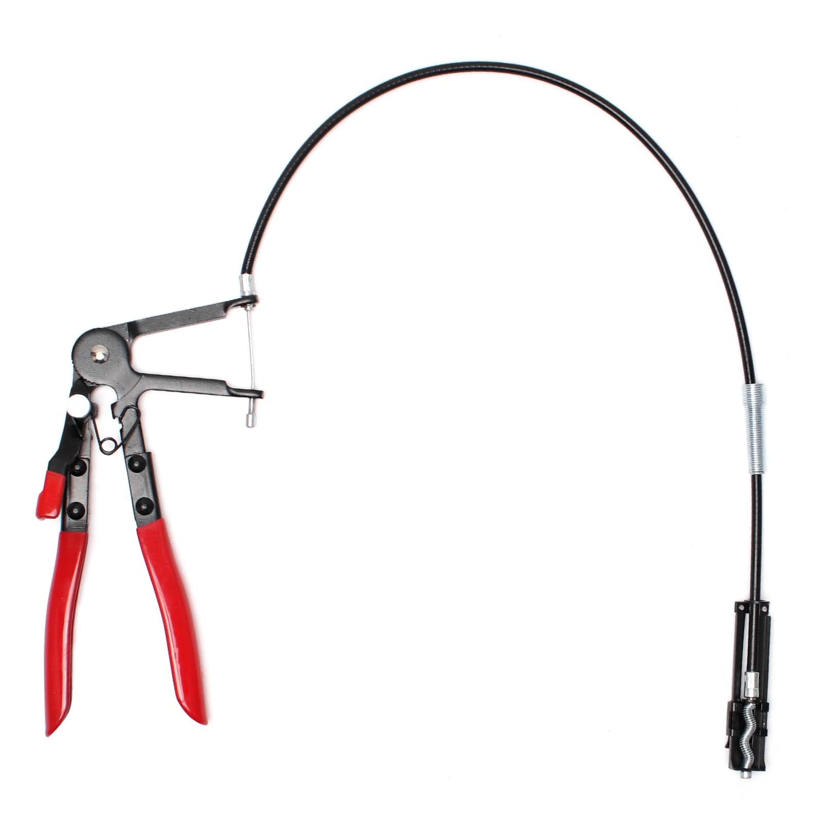 TOTSUN Flexible Wire Long Reach Hose Clamp Pliers, 24" Cable-Type Car Hose Pliers Car Maintenance Repair Tools for Car Fuel Oil Water Hose Repairing