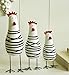 Greencherry Wood Cute Chicken Chook Carving Figurines for Home Decor Pack of 3 Pcs