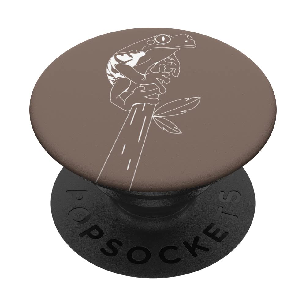 Aesthetic Frog Line Art Abstract Pastel Minimalist PopSockets Swappable PopGrip