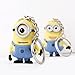 Cute Cartoon Despicable Me 3d Eye Small Minions Anime Doll Rubber Action Figure Classic Kid Toys Key Chains