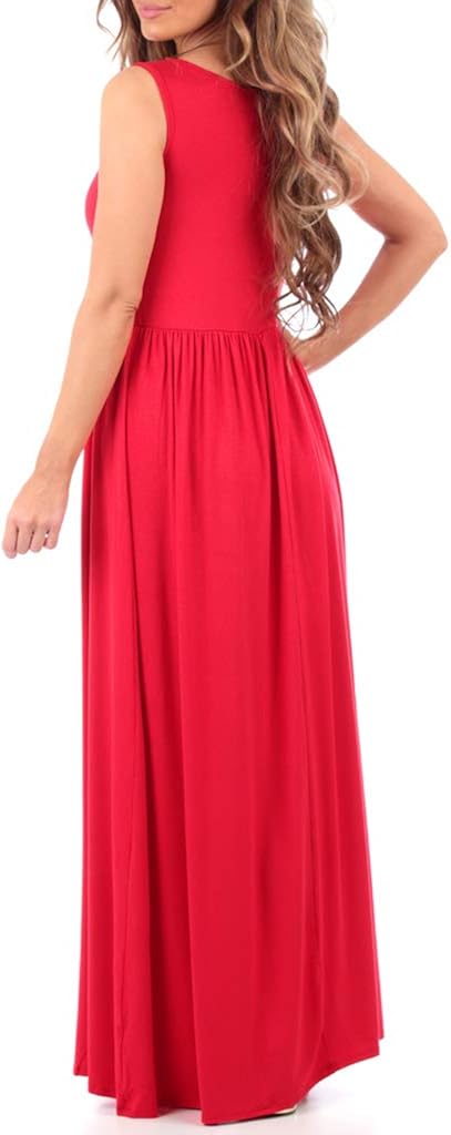 Women's Ruched Sleeveless Maternity Dress in Regular and Plus Sizes - Made in USA at  Women’s Clothing store