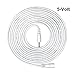Ganewry Universal DC 5V Power Adapter Extension Cord for IP Camera, Compatible for 5-Volt IP Camera Power Adapter, 1.35mm x 3.5mm Plug, 10 Feet Length(White)