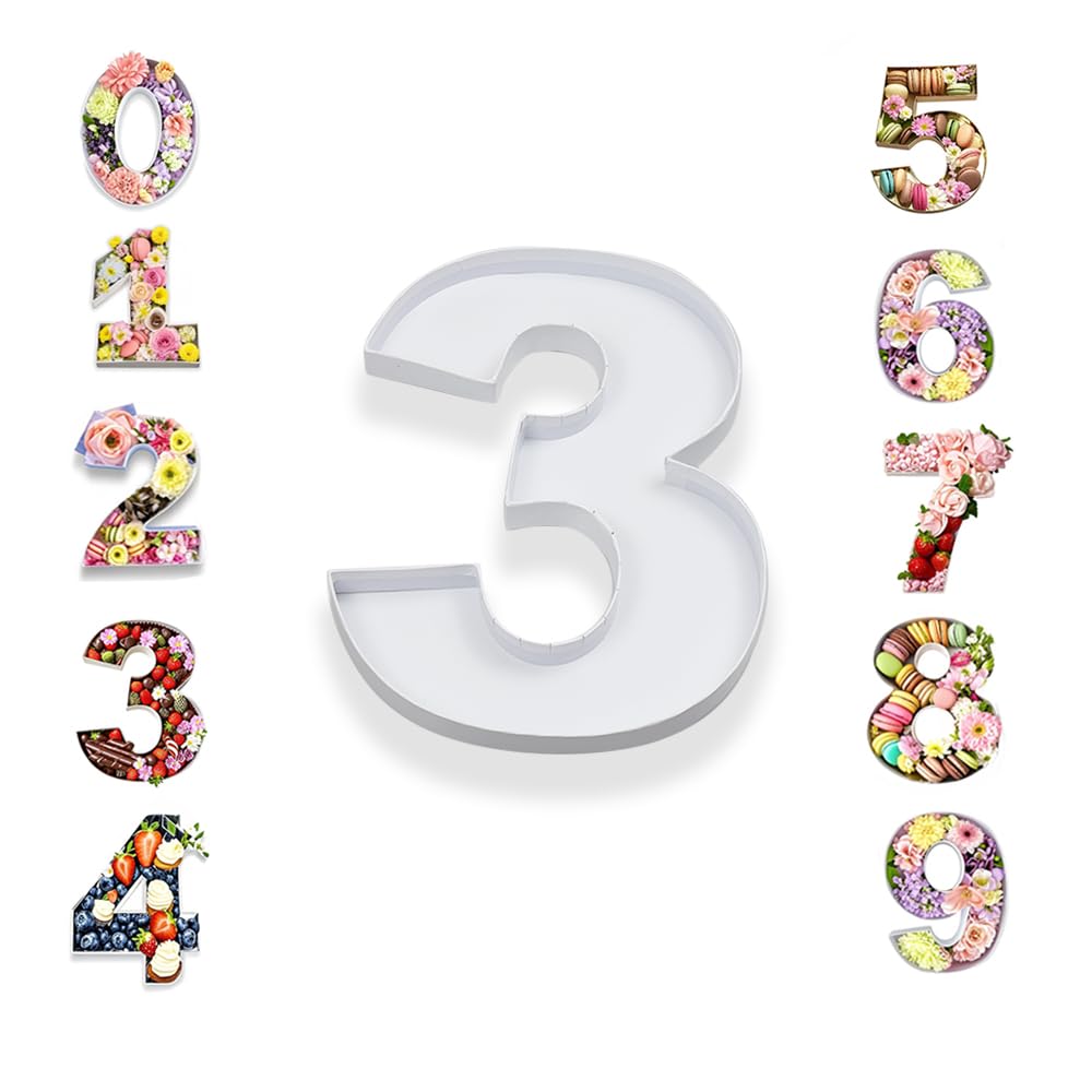 Photo 1 of 10”Cardboard Number Mache Chocolate Covered Strawberries Fillable Sweets Candy Container Box(White, 3)