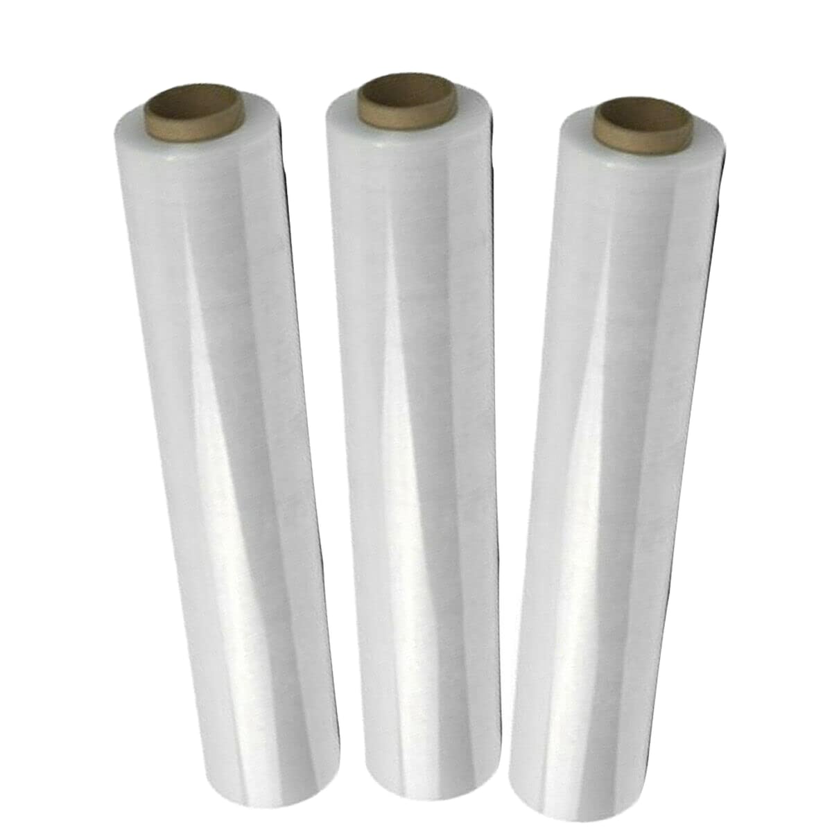 St@llion 400mm X 250M 17Mu Clear Pallet Stretch Shrink Wrap Roll Parcel Packing Cling Industrial Film Wrap for Moving House Wrapping Pallets and Parcels (Pack of 3)