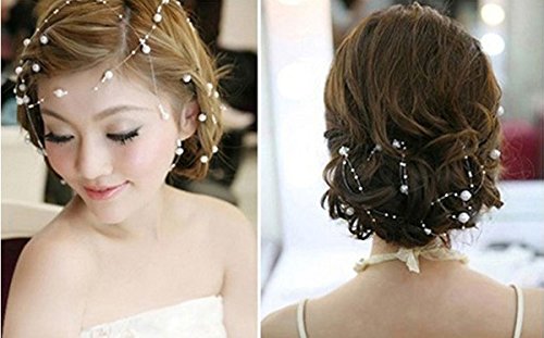Bettli 200 Feet Roll Ivory Pearl String Party Garland Wedding Centerpieces Bridal Bouquet Decoration
