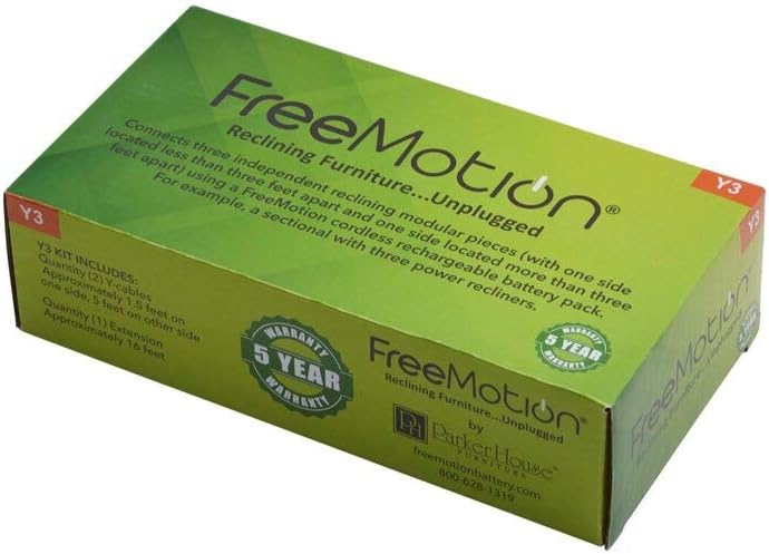 FreeMotion Y3, Accessory for Power Recliner Rechargeable Battery Pack, Sofa Battery, Sectional Battery, Furniture Battery Harness