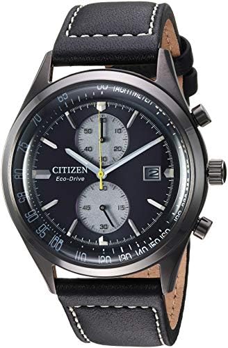 قیمت و خرید استیل ضدزنگ مردانه Citizen Eco-Drive از جنس چرم ژاپنی- کوارتز  چرمی بند ، سیاه ، ساعت مچی گاه به گاه 21 (مدل: CA7027-08E) | مالتینا