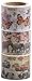 Washi Tape (Japanese Masking Tape) by MIKOKA, 1.2 Inches Wide, 16.4 Feet Long, Set of 3 - Nature