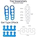 Toe Separators Bunion Corrector TWOCAREONE - Toes Support Spacers Care For Hammertoe Valgus - Orthopedic Foot Relief Sleeve With Cushion For Bunionette Bunions - Stretcher Correct Treatment