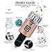 Enoch Car Air Purifier Premium Air Ionizer - 12V Plug-In Ionic Ozone Deodorizer Accessory with Dual USB Car Charger - Eliminates Cigarette Smoke, Pet and Food Odors, Dust (Rose Gold)