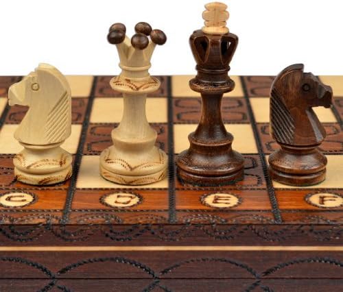 Chess Set - Junior European International - Handcrafted in Poland by Wegiel