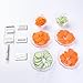 Mandoline Slicer, Vegetable Slicer - ALISKID Stainless Steel Vegetable Grater Shredder Cutter & Julienne Slicer with 3 Blades