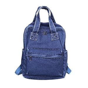 Girls Vintage Denim Backpack Jeans Daypack Bag Travel Bag Rucksack www.denim.fit