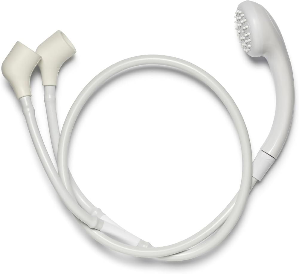 Croydex Secura Shower Head and Hose 1.2m Push On Bath Tap Attachment