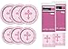 Unique Party Supplies Radiant Cross Pink Religious Deluxe Bundle for 24 Plate Napkins & Tablecovers