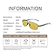 Mens Womens Classic Retro Polarized Sunglasses Metal Frame Night Driving Rectangular Sun Glasses for Men&Women