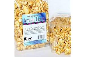 NOT JUST GOOD, IT'S AMISH GOOD Amish Good 10 oz Caramel Popcorn 2 pack Handmade Gourmet Snack Our Copper Kettle Amish Made Fresh Caramel Flavored Popcorn Perfect For Carmel Corn Lovers And Holiday Gifts