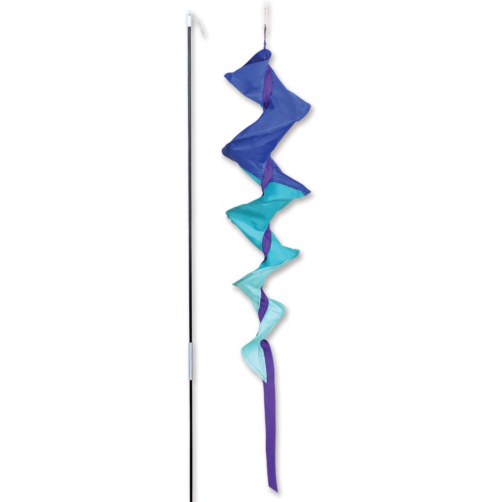 Premier Kites SoundWinds Blue Spinning Bike Windsock - David Ti, SunTex, 6mm Pole, 21x5in