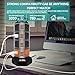 ANKO Power Strip Tower, 3000W 13A 16AWG Surge Protector Electric Charging Station, 14 Outlet Plugs with 4 USB Slot 6ft Cord Wire Extension Universal Charging Station (1 Pack)