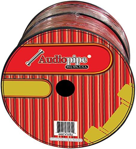 Audiopipe Cable14Black Speaker Cable 14 ga. 500 Audiopipe; Red Black