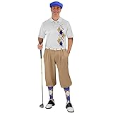 Argyle Paradise Outfit - Mens WWWW: Khaki Royal