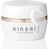 Kinbai Face Cream Moisturizer for Women, Facial Lotion for Dry Skin, Hydrating Face Moisturizer, Moisturizing Collagen Peptide Cream, Japanese Skin Care, Made in Japan, 1.7 Fl.Oz, Fragrance Free.