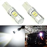 JDM ASTAR Super Bright 30-EX Chips 921 912 LED Bulbs with Projector For Backup Reverse Lights, Xenon White