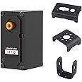 LX-15D Serial Bus Servo with Bracket, Dual Bearing Full Metal Gear Steering Servo with Debug System for RC Robot DIY, High Torque Servo 15KG.CM 6V - 17KG.CM 7.4V, Control Angle 240°