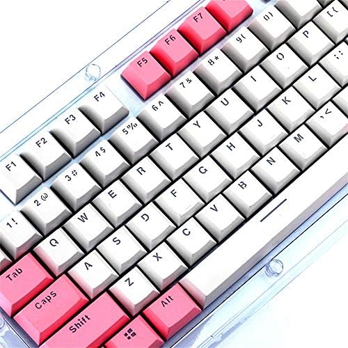 SUImeito KeyCaps Translucent Double Shot PBT 104 KeyCaps Backlit for Cherry MX Keyboard Switch (B)