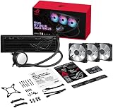 ASUS ROG Ryuo III 360 ARGB AIO Liquid CPU Cooler Asetek 8th Gen Anime Matrix LED view 3