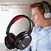 Over Ear Noise Cancelling Headphones with Microphone, Wired Stereo Headsets with Case for Air-Travel
