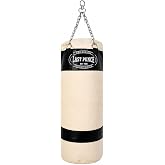 48" Last Punch INC Heavy Duty Black Punching Bag with Chains Skull Design | with Chain