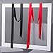 Ribbon Scarf for Women Handbag Wrap Handle Satin Belt Sash Necktie Neck Scarf PSSD01 (Red)