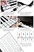 Piano Stickers for Keys, Removable Music Note Full Set Stickers and Keyboard White and Black Keys Double Layer Coating for 88/61 / 54/49 Keyboards