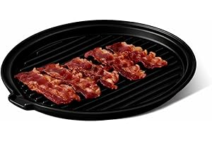 ONEMORE Microwave Bacon Tray, Black