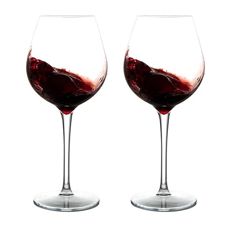 MICHLEY Unzerbrechlich Tritan-Kunststoff weingläser, rotwein trinkglas, gläser fur Camping Party, BPA-frei 500 ml plastik Tas