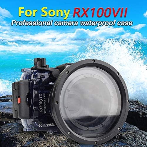 Meikon Professional Diving Photography Housing for Sony RX100 VII Underwater 60M Camera Waterproof Case