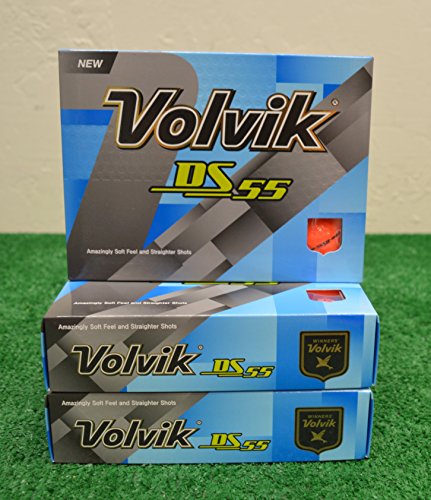 3 Dozen Volvik DS 55 Orange Golf Balls - New In Box