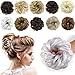 SHEDOWIG Messy Bun Hair Piece Scrunchies Hair Bun Extensions for Women Synthetic Updo Chignon Hairpiece