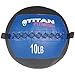 Titan Fitness Soft Leather Medicine Wall Ball 10 lb. Durable, Endurance, Cardio, Core Strength
