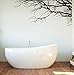 Large Wall Decal Sticker - Semi-Gloss Black Tree Branches, 44in X 100in, Right to Left. Removable, No Paint Needed, Branch Wall Stencil The Easy Way