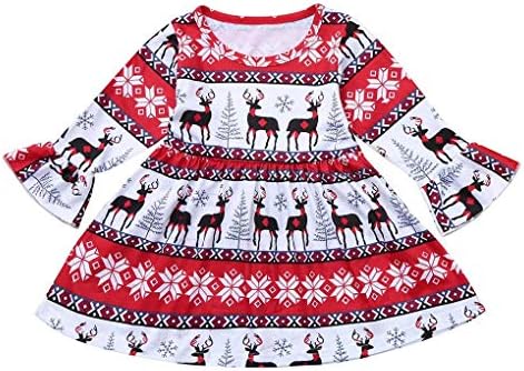 クリスマス 子供 ワンピース 女の子 長袖 トナカイ フォーマルドレス キッズ サンタ服 聖夜 変装 人気 コスチューム 発表会 プリンセスドレス 衣装 通学 コスプレ ステージ 子供服 着ぐるみ 通園 仮装 学園祭 パーティー 激安通販専門店 演奏会