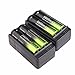 FTXJ 4PC Rechargeable 5800mAh Li-ion 18650 3.7V Battery + 2PC Charger