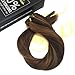 Sunny 18inch Seamless Weft Sew in Hair Bundles Multi Color Darkest Brown with Caramel Blonde Hair Extensions Human Hair Weft Hair Brazilian 100g/pack