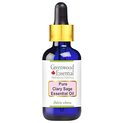 Greenwood Essential Pure Clary Sage Essential Oil, Salvia Sclarea, 15 ml
