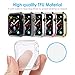 GeeRic Screen Protector Compatible with Apple Watch 40mm Series 4/5, 5 Pack Soft Slim Full-Around Protective 5 Color-Clear/Black/Silver/Gold/Rose Gold